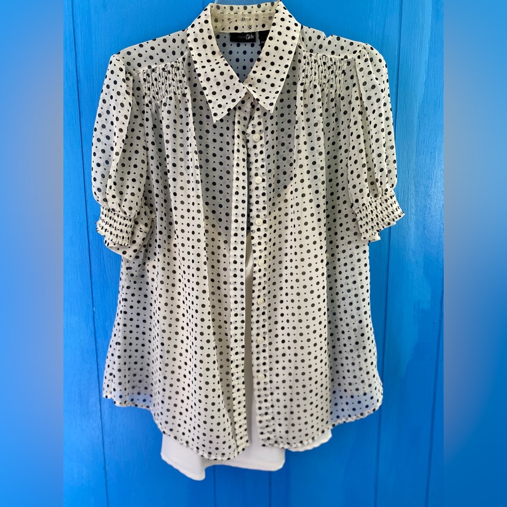 Dotted Shirt with Cami